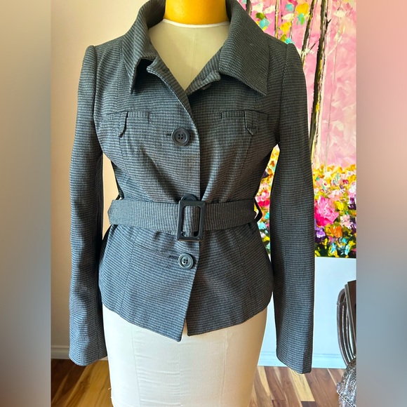 Ladies dress/bus or casual jacket/blazer.  Fitted. Steal grey (blue). EUC, Sz M - Picture 1 of 6